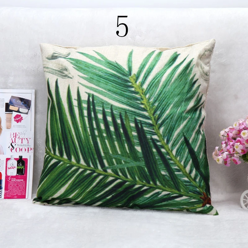 Роскошный стильный набор подушек с чернильным рисунком растений декоративная