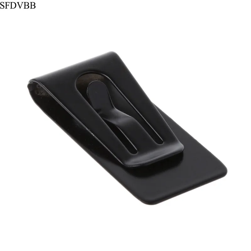 02 Money Clip Тонкий мужской кошелек из нержавеющей стали, зажим для денег, кошелек, держатель для кредитных карт - Цвет: 02 Money Clip