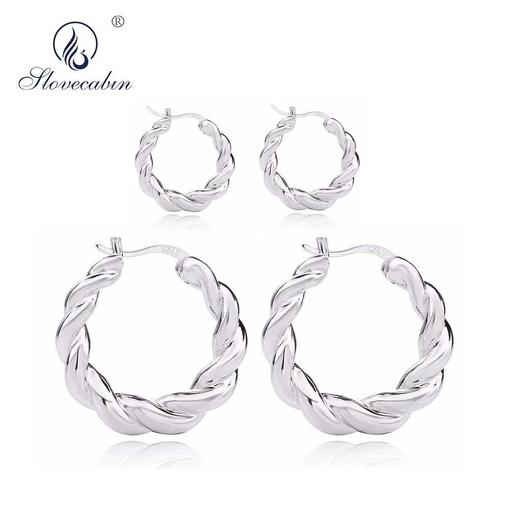 Серьги-кольца женские из серебра 925 пробы | Украшения и аксессуары