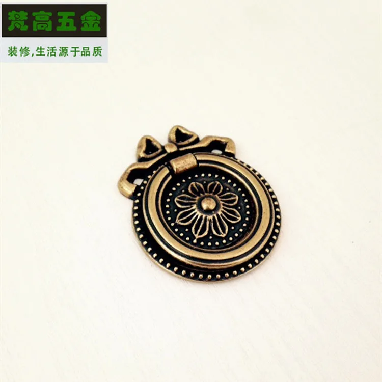 Pull Antique Ring Carved Cabinet Drawer Rings Handle and Knob Door Pens Pastoral Style Furniture for Wardrobe | Обустройство дома