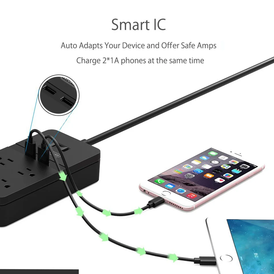 NTON POWER FPC USB удлинитель питания защита розетки от скачков напряжения 4 выхода 2 usb