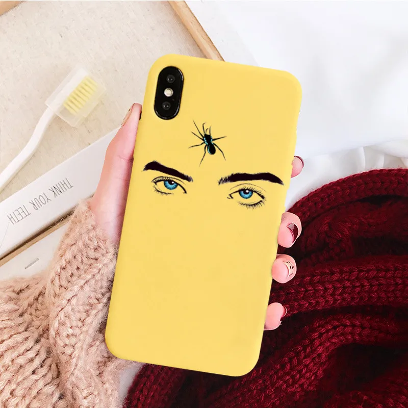 GYKZ Billie Eilish Logo Чехол для телефона для iPhone 7 XS MAX XR X 8 6 6s Plus модная мягкая Матовая силиконовая задняя крышка для iPhone XR сумка