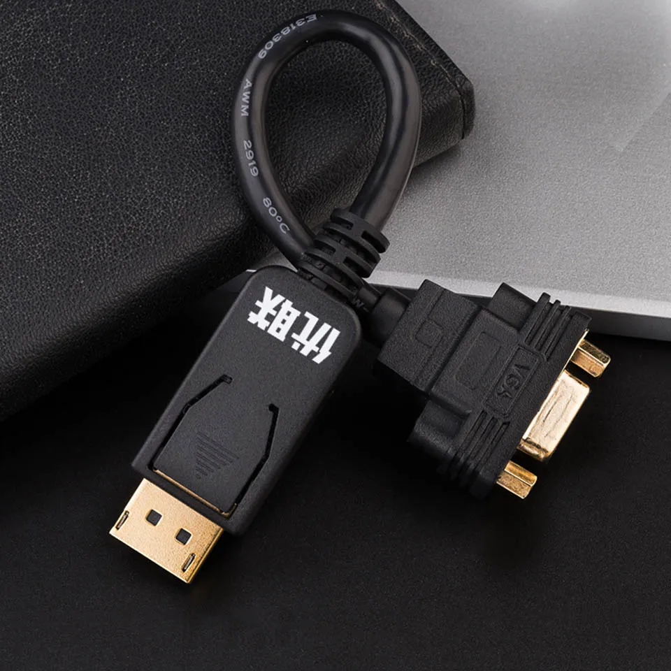 Unnlink Displayport DP to VGA кабель конвертер мужской и женский FHD 1080P @ 60 Гц для графической
