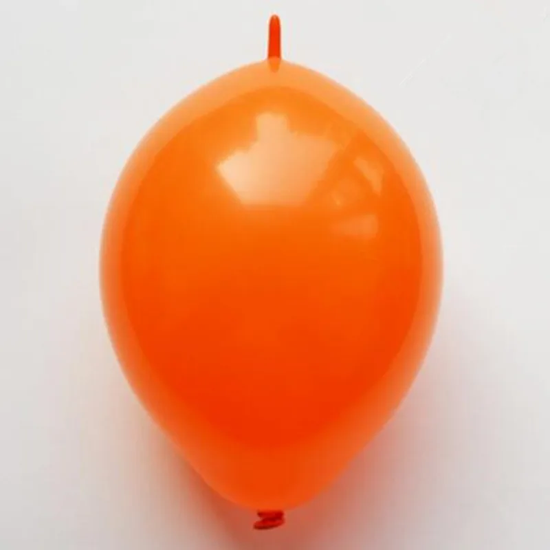Orange 100 шт./лот 6 дюймов ссылка воздушные шары для свадьбы вечеринки декорации задние клипсы для воздушных шаров, товары для дома и сада/событие и вечерние принадлежности/свадьбы, декор для помещений - Цвет: Orange