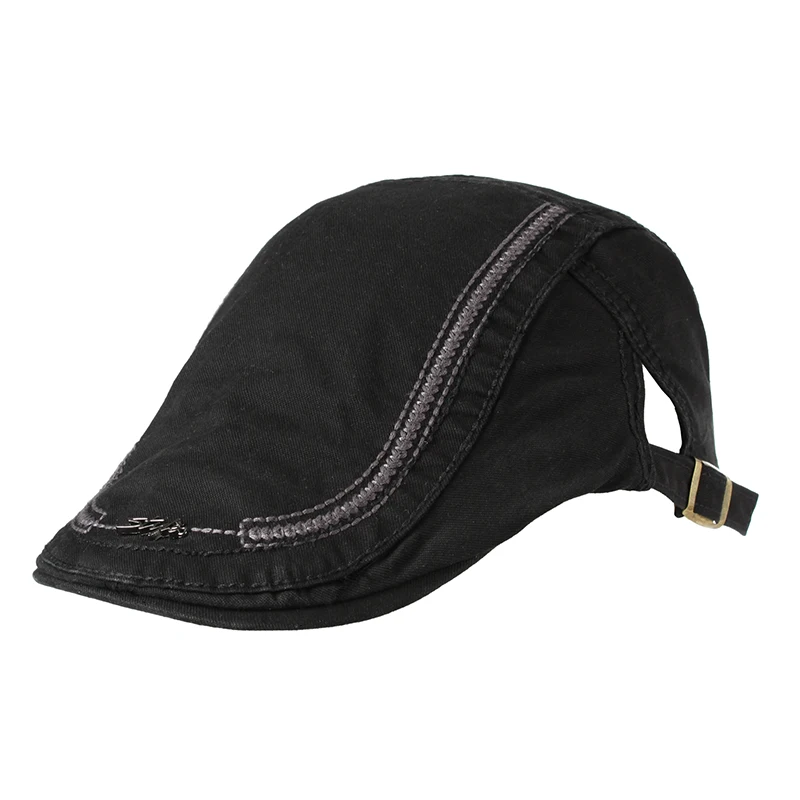 

New all seasons cotton men Beret hat fashion Cotton designer sun Peaked beret Cap for women embroidery cap