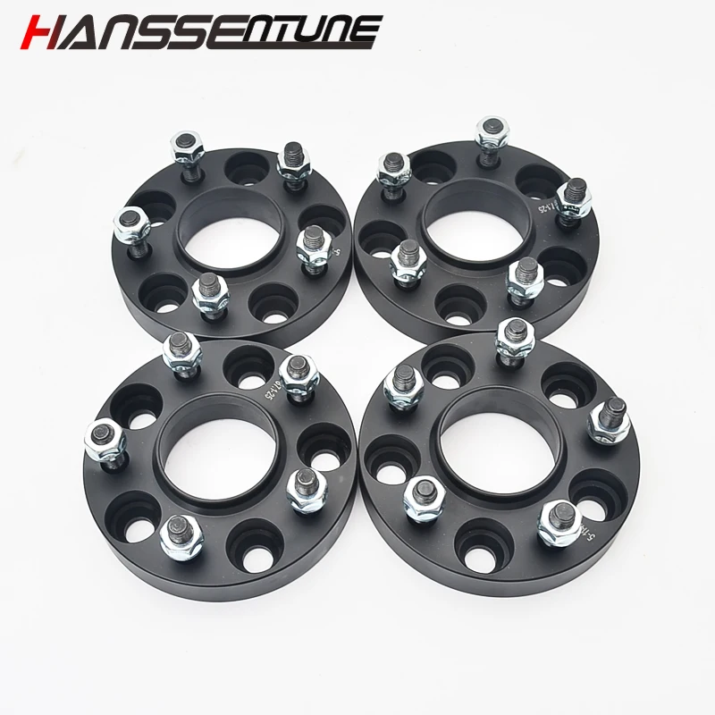 HANSSENTUNE 4 шт. 5x114 3 (5x4 5 дюйма) 67.1CB 25 мм кованый алюминиевый сплав колесные адаптеры