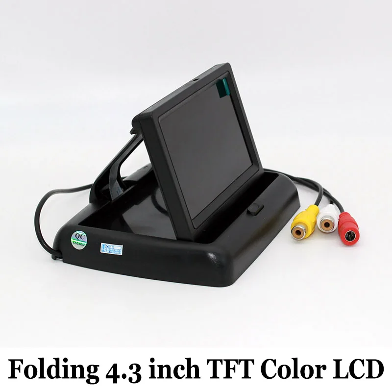 Складной 4,3 дюймов TFT цветной lcd HD автомобильный монитор экран Датчик парковки видео монитор заднего вида для камеры заднего вида