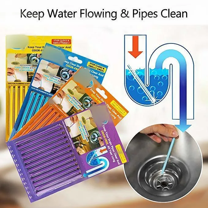 12 шт./компл. 4 цвета сани сточных вод палочки обеззараживание кухни трубопровода