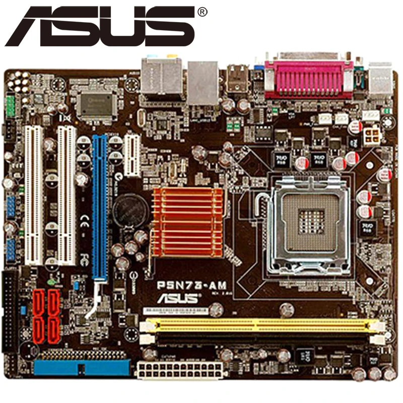 Настольная Материнская плата Asus P5N73 AM MCP73V Socket LGA 775 Q8200 Q8300 DDR2 4G u ATX UEFI BIOS