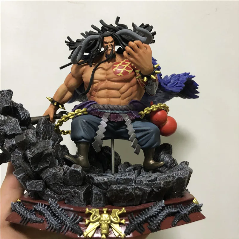 Один кусок четыре императора Kaido Quatro Ver. ПВХ Luffy Fighter ПВХ Фигурки Модель Куклы Игрушки 19 см