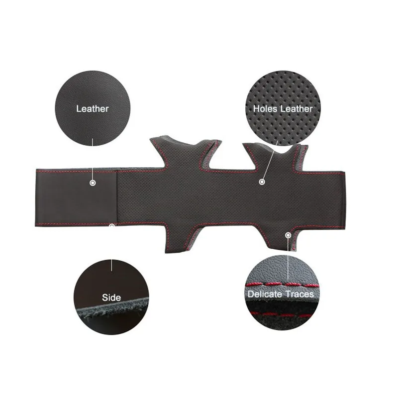 DIY Швейные on из искусственной кожи крышка рулевого колеса точное подходят для Toyota