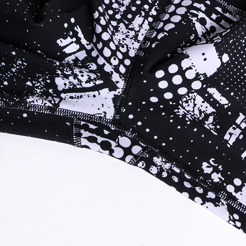 Высокая эластичная печать женские спортивные Легинсы хип ап штаны для йоги и