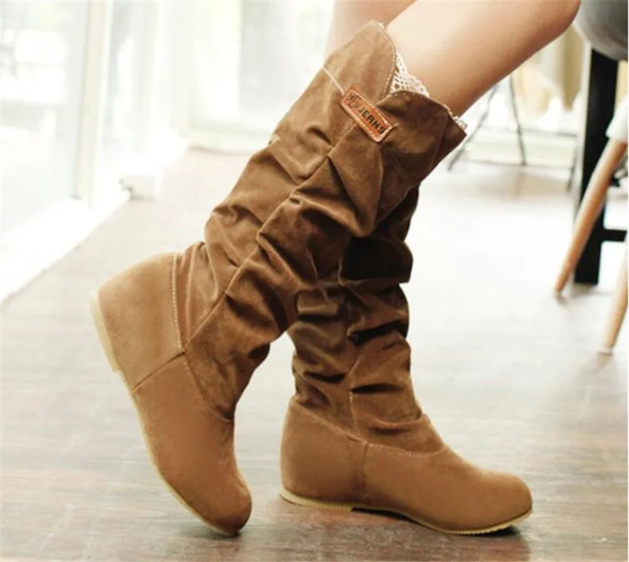 Модные женские сапоги весенние Стрейчевые женская обувь черные белые римские до