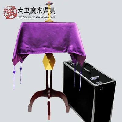 Фиолетовый Mult-Function Floating Table(Anti Gravity Box+ Metals Candlestick), Illusions,Satge Magic Props,Floating Magic Tricks - Цвет: Фиолетовый