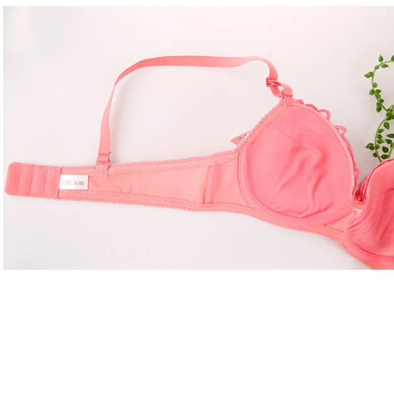 Женский кружевной бюстгальтер с глубоким треугольным вырезом пуш ап толстой