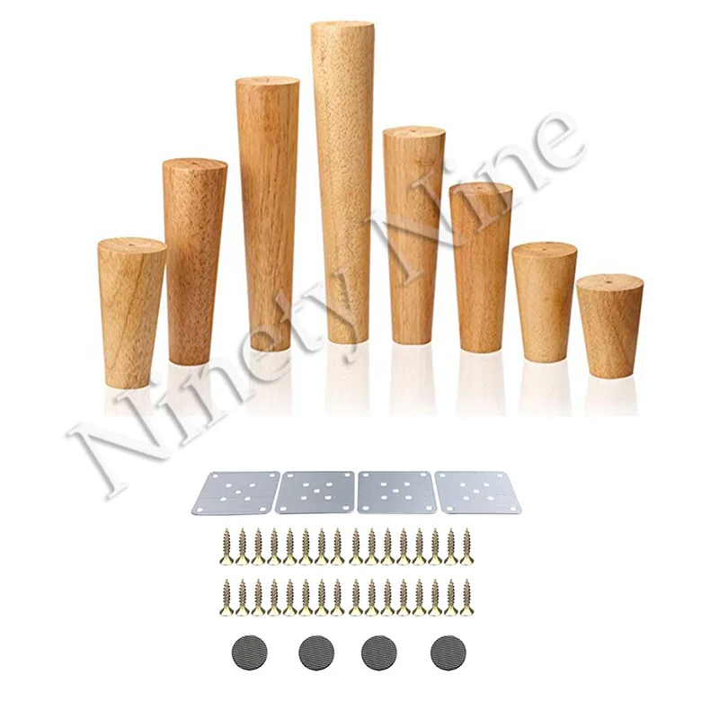 Прочные деревянные ножки для дивана из дуба с наклонными ножками кофейного стола