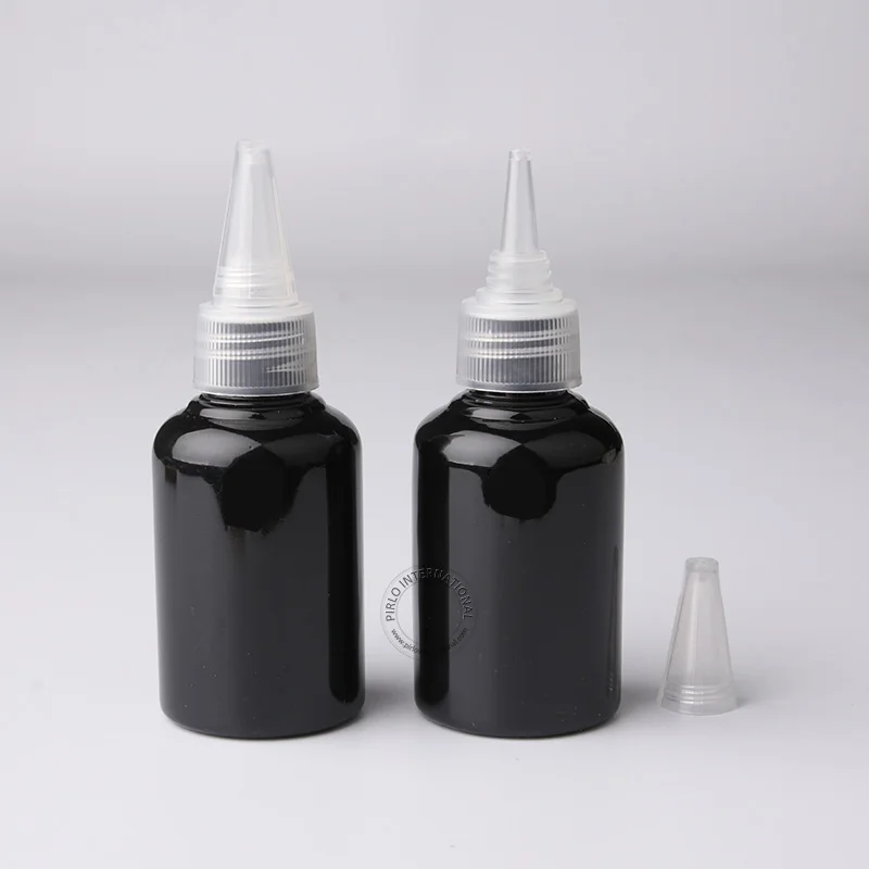 50 шт./лот отличные инструменты сделай сам мл черные пластиковые бутылочки для