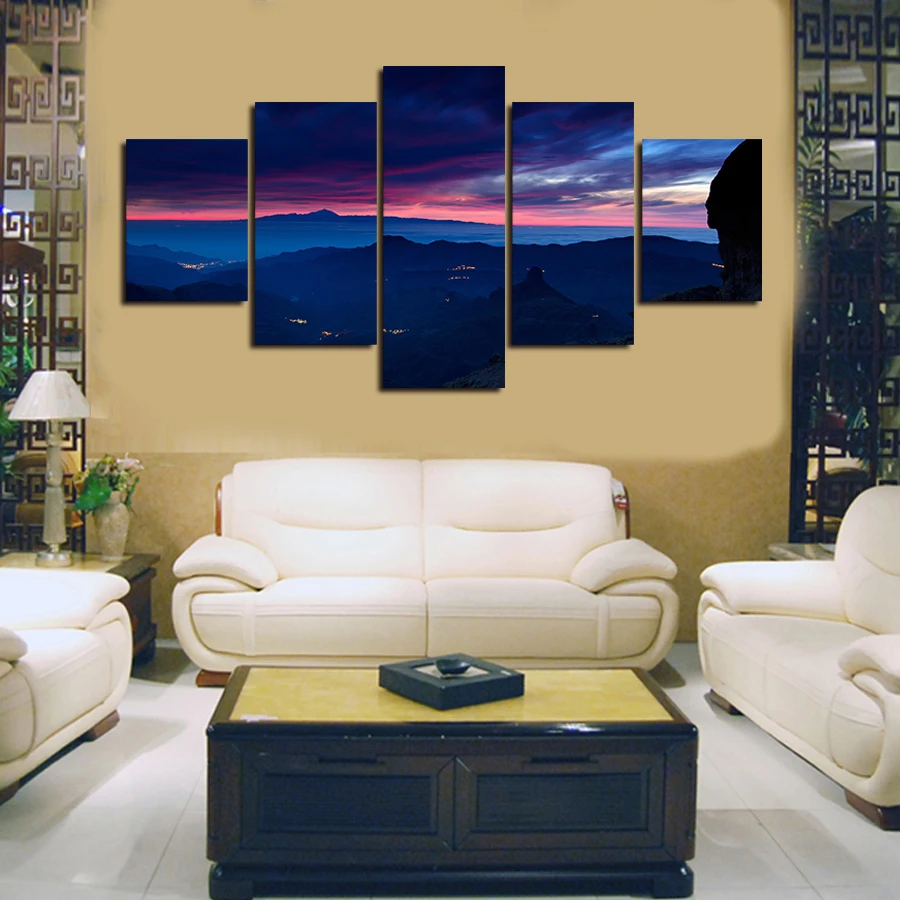 

Новая Картина на холсте с небом и пейзажем, красивый пейзаж, Настенная картина, картина для украшения дома