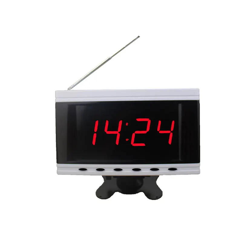 Mindewin 2017 Новая модель беспроводной вызывной системы 10 шт. кнопка вызова официанта + 1 шт. Приемник с LED-дисплеем на наручных часах.