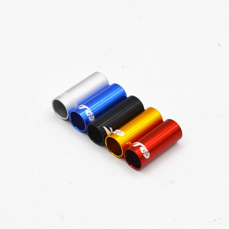 10 шт. алюминиевый сплав Велосипедный тормозной кабель наконечники для