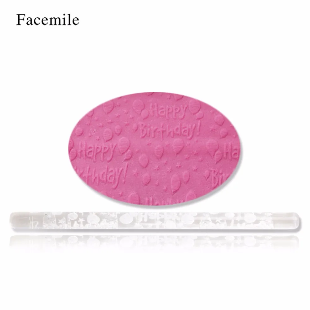 Facemile выпечки Кондитерские инструменты Fondant акрил скалка для теста торт украшение