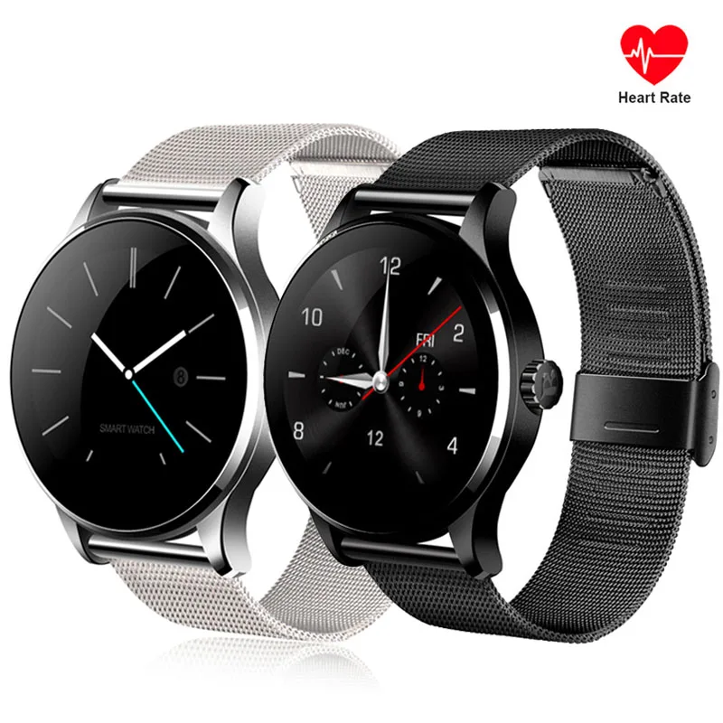 Ravi K88H Full Touch классические Смарт-часы монитор сердечного ритма шагомер Siri Bluetooth Вызов Smartwatch для Iphone Xiaomi huawei