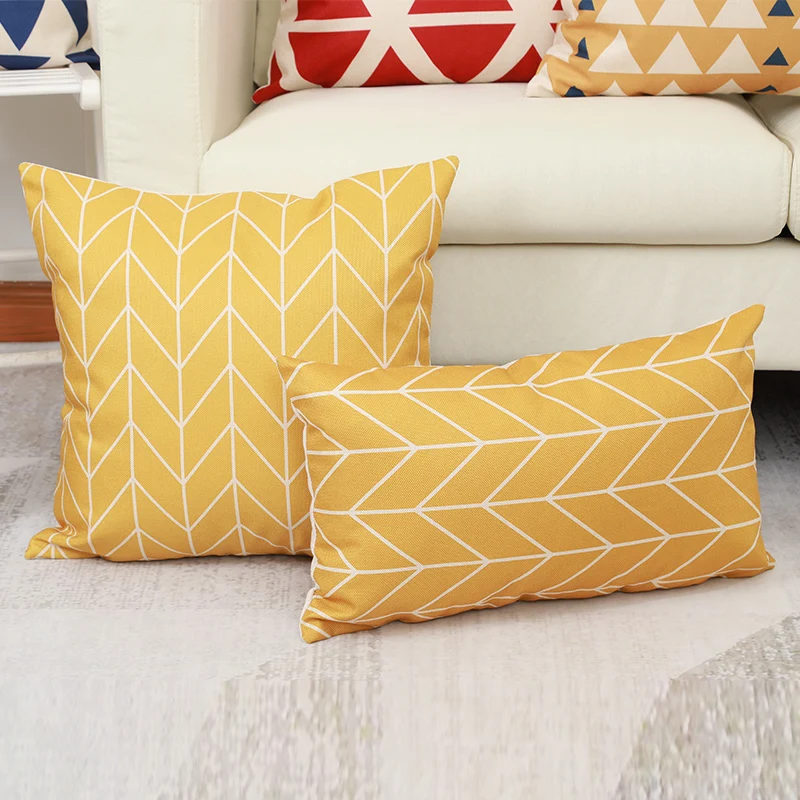 Новая комбинированная подушка для дивана декоративная поясницы простая Подушка