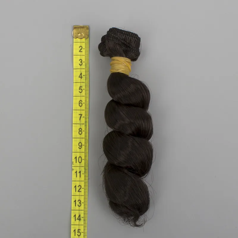 Волосы для наращивания 1 шт. 15 см белые розовые черные глубокие вьющиеся спирали