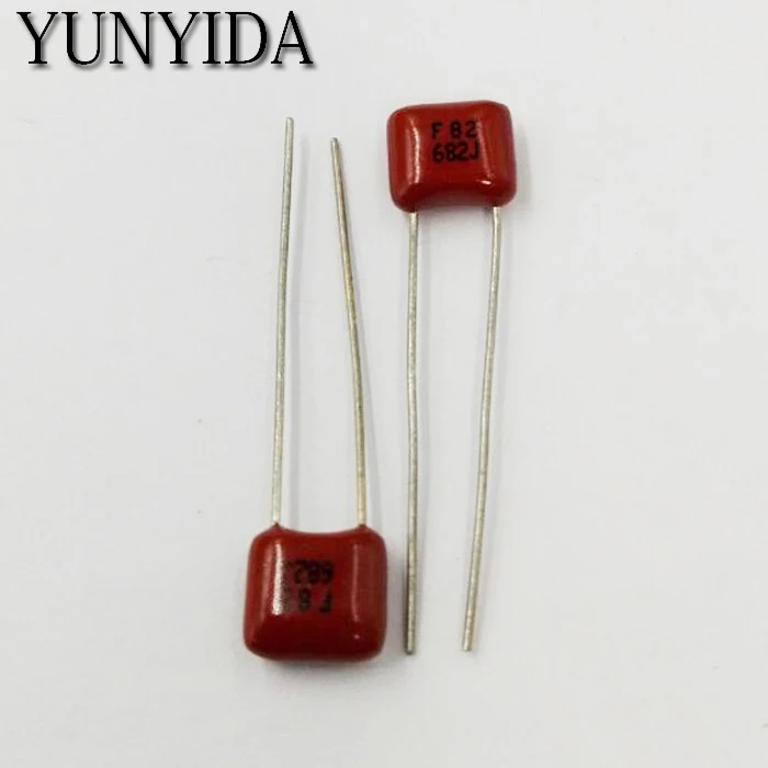 

Free Shipping 10pcs, CBB 682J 100V 0.0068UF 6.8NF P5mm Metallized Film Capacitor