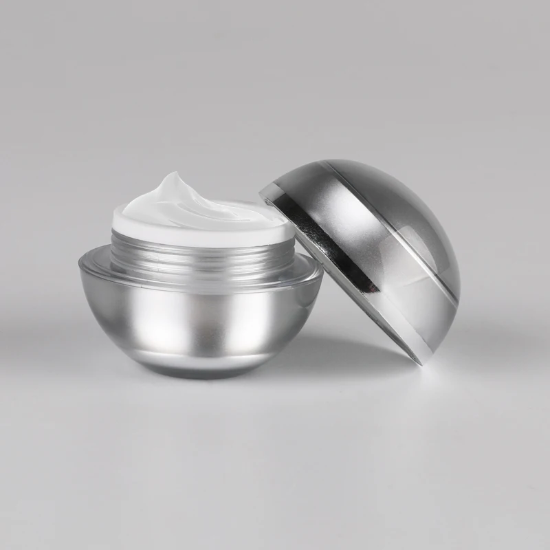 20 шт 5g шариковая Форма Акриловый многоразовый крем банки Серебро Золото