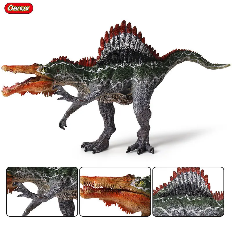 Oenux Prehistoric Jurassic Dinosaur S. marocannus Spinosaurus Mouth Can Open Model Action Figures Educational&ampCollection Toy | Игрушки и