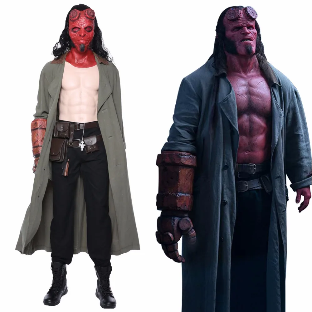 Карнавальный костюм Hellboy для косплея Талисман кровяной королевы тренчкот Anung un Rama