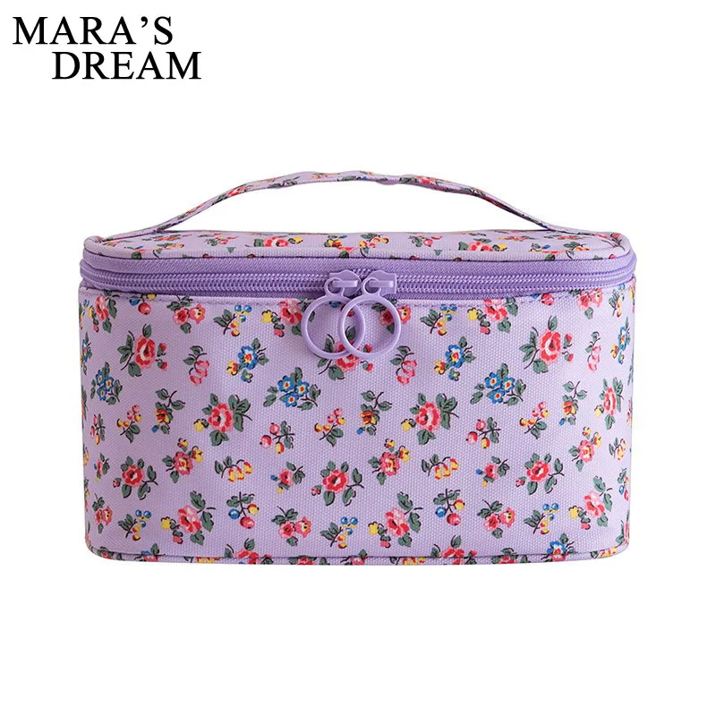 Женские косметички Mara's Dream Цветочная женская косметичка дорожная сумка для
