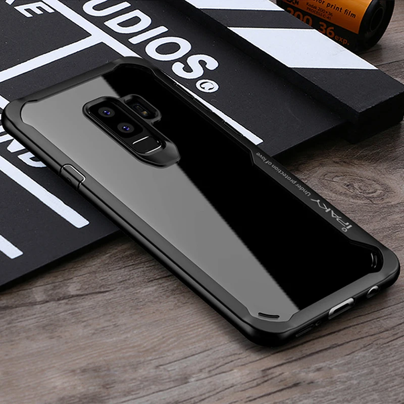 Прозрачный Чехол IPAKY для Samsung Galaxy S9 Plus чехол из мягкого ТПУ и поликарбоната задняя