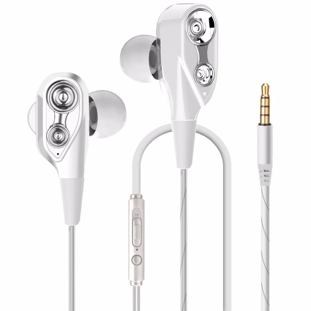 Профессиональные наушники-вкладыши металлические наушники с тяжелыми басами