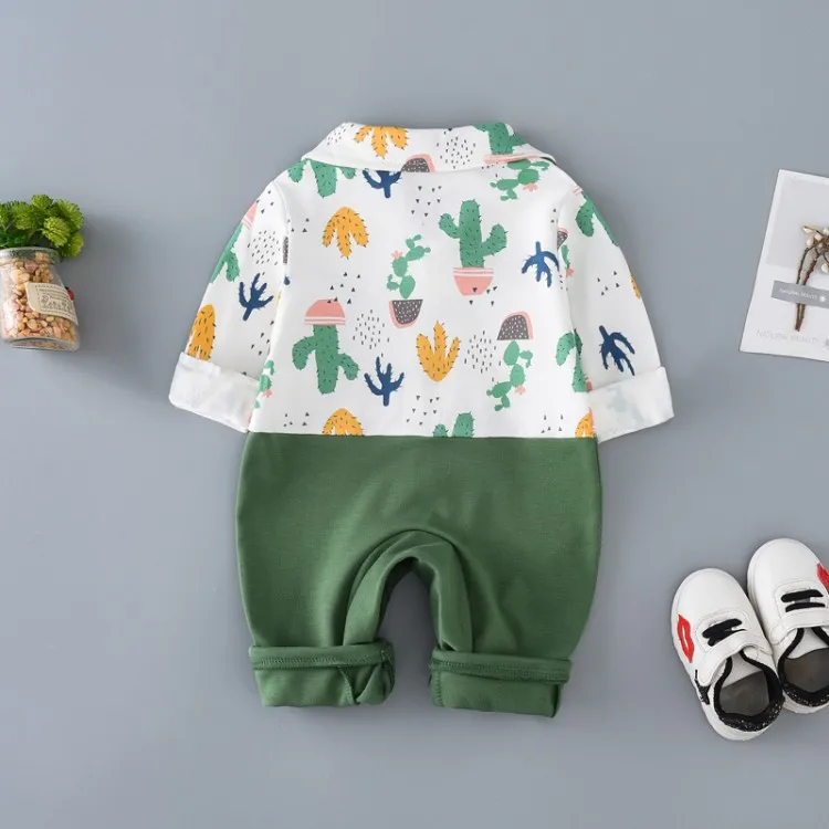 ACE любовь Одежда для малышей из одного предмета новорожденных детские комбинезоны сезон: весна–лето кактус