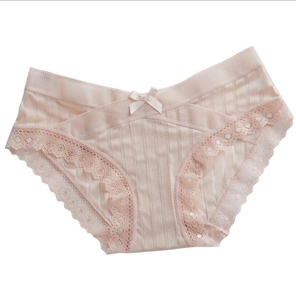 Бесшовное женское нижнее белье в полоску пикантные кружевные Соблазнительные
