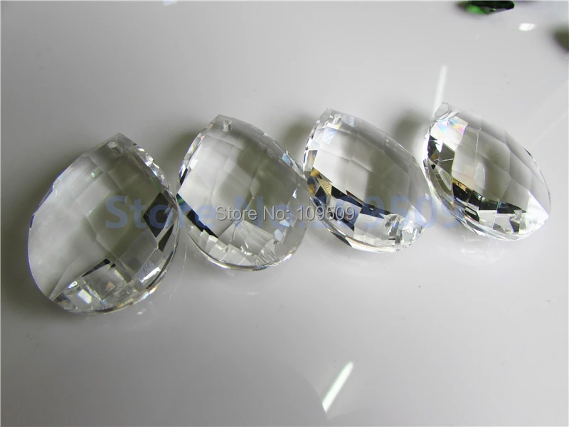 30 шт. прозрачные кристаллы люстр 38 мм призматические орнаменты часть слеза