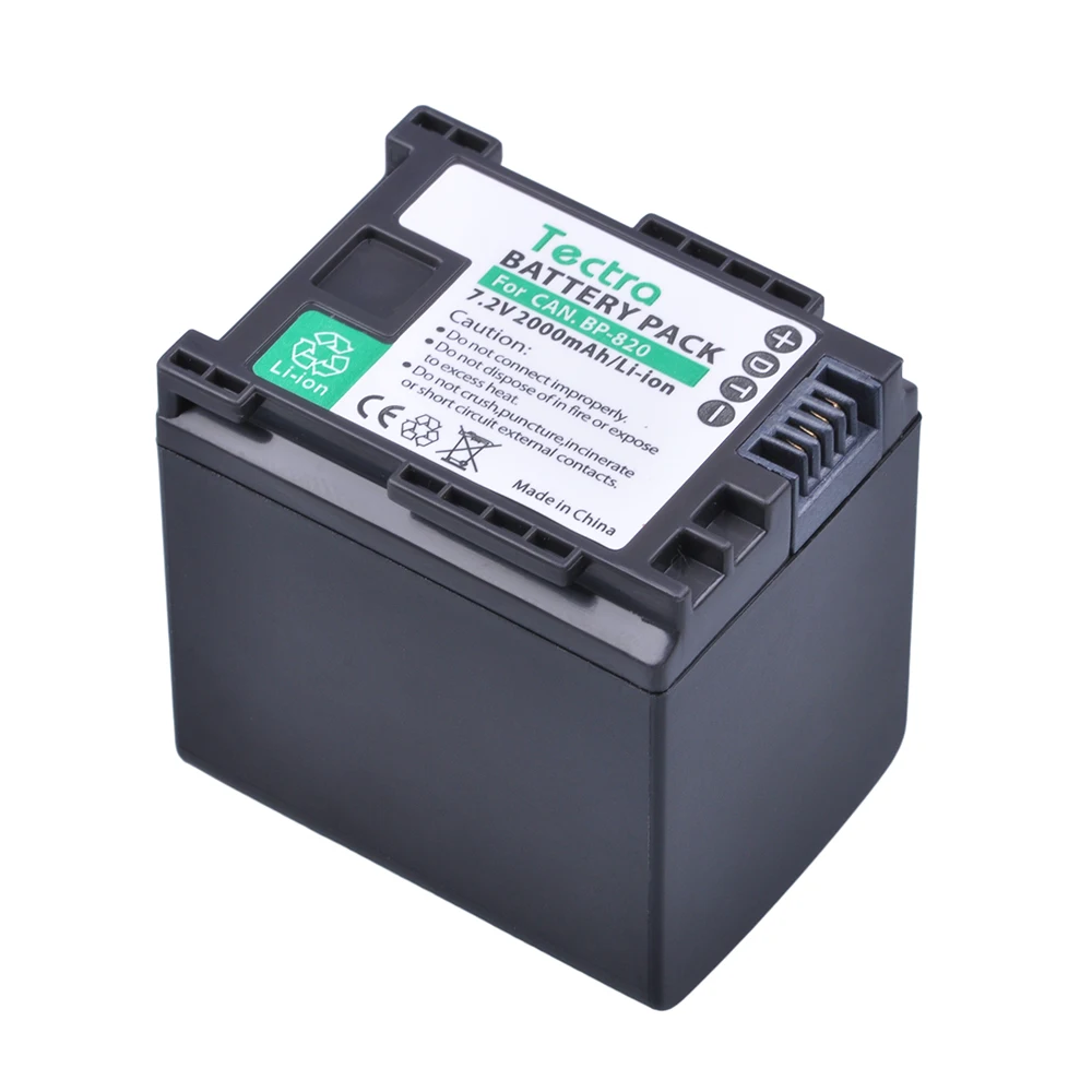 Tectra 1 предмет BP-820 BP 820 Замена литий-ионный аккумулятор Батарея для Canon XA20 XA25 HFG30 HF M30 HF M31 HF M40