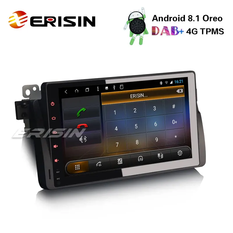Erisin ES8296B 9 &quotDAB + 4G система контроля давления в шинах DVR Android 8 1 автомобиль радио gps