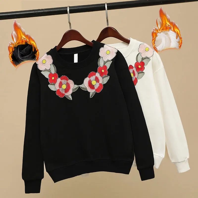 

CIVICHIC High Grade Floral Embroidery T-shirt Chinese Style Women O Neck Pullover Casual Loose Cotton Tops Tee Ethnic Wear WLT08