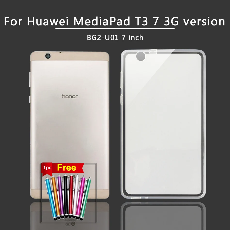 T3 7.0 3G Классический силиконовый чехол для huawei MediaPad T1 T2 T3 T5 7 8 10 планшетный чехол Медиа Pad T3 T5 T1 T2 Pro Чехол 7,0 8,0 10,0 дюймов - Цвет: T3 7.0 3G