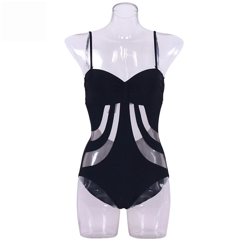 KINGTUT Новый Цельный купальник женский сетчатый ремешок волнующий комплект из топа