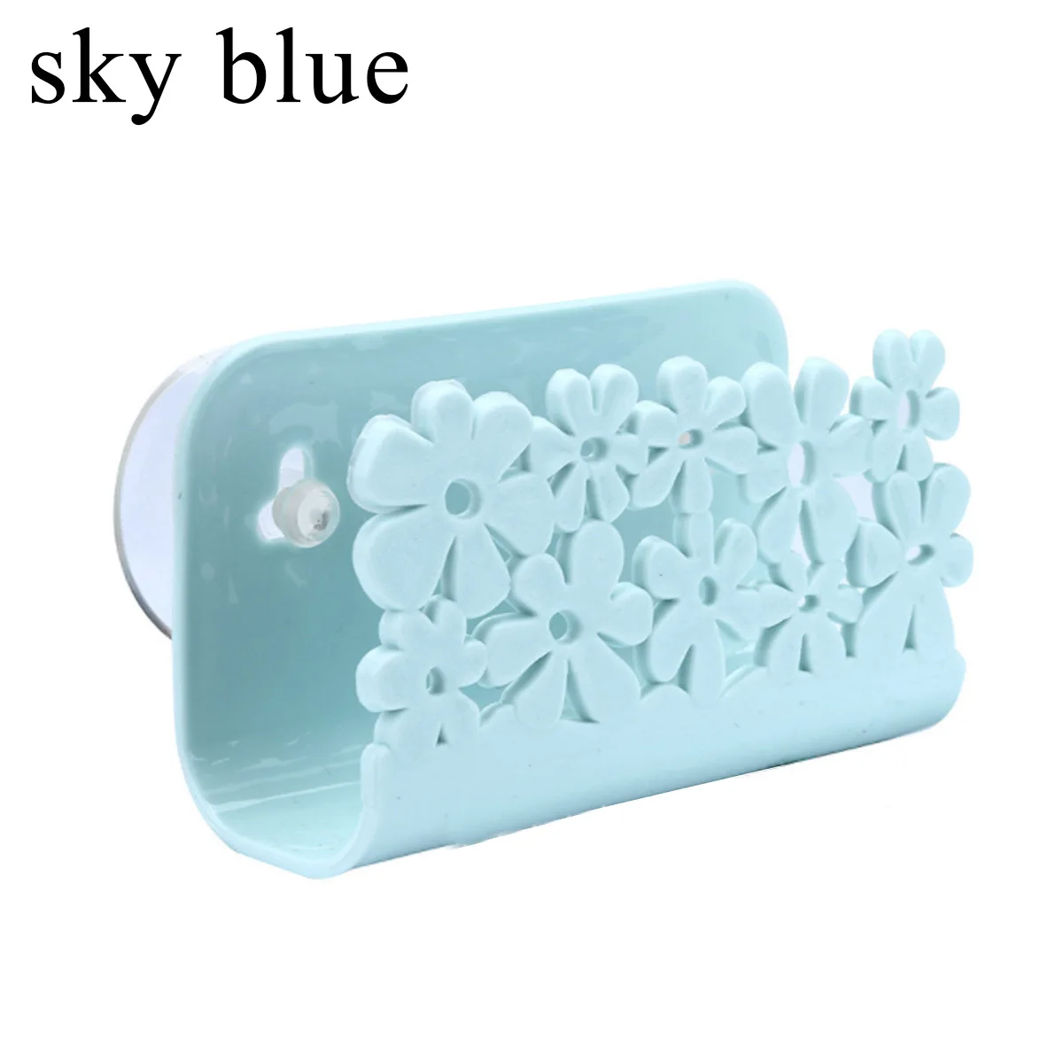 sky blue Сушилка для кухни и ванной комнаты, подставка для раковины и туалета, держатель для губки на присоске, подставка для посуды, держатель для салфеток, скребок для хранения мыла - Цвет: sky blue