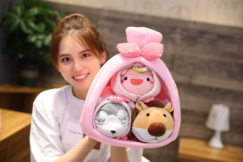 35 см Kawaii a nest плюшевые игрушки мягкие куклы из мультфильма Лев милый Единорог Собака Хаски мягкие игрушки свадебные подарки для детей Дети Девочка