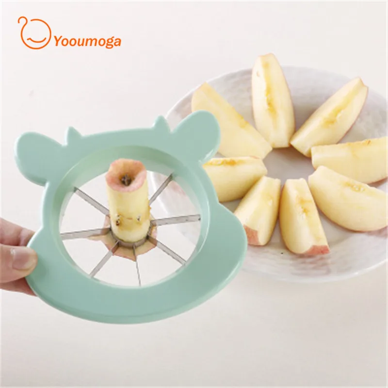 Yooumoga Новый Нержавеющая сталь Apple ядер резак артефакт фруктовый инструменты