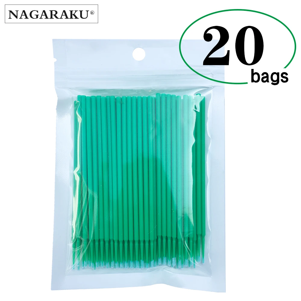 NAGARAKU 2000 шт./партия микро прочные одноразовые ресницы для наращивания
