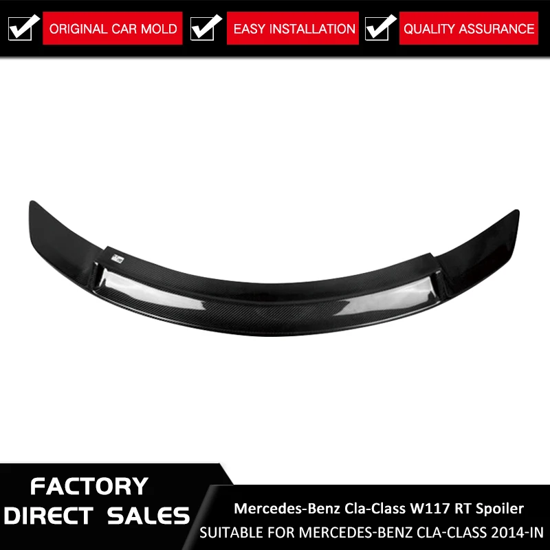 Для Mercedes-Benz CLA W117 CLA180 CLA200 CLA250 CLA260 CLA45 спойлер на задний багажник из углеродного