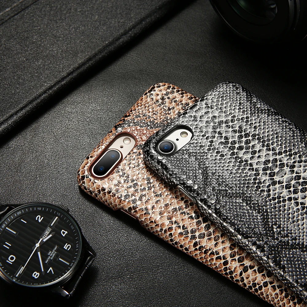 KISSCASE змеиная кожа чехол для телефона iPhone 8 7 6s плюс XS X Чехол Жесткий ПК 11 Pro Макс 5 5S