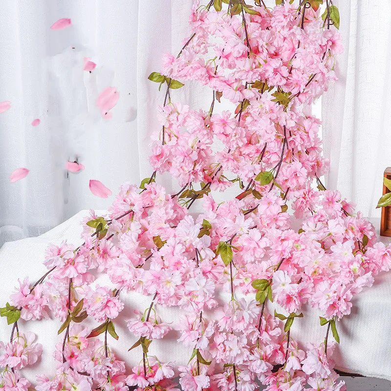 Новая симуляция вишни цветущая лоза домашнее место нарядная Свадебная